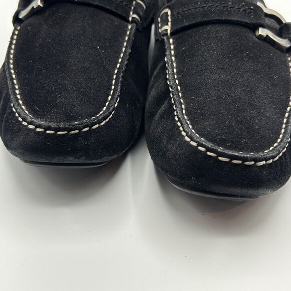 Genuine Salvatore Ferragamo Black Suede Mens Loafers Size 9.5 EE 7506 main image 12